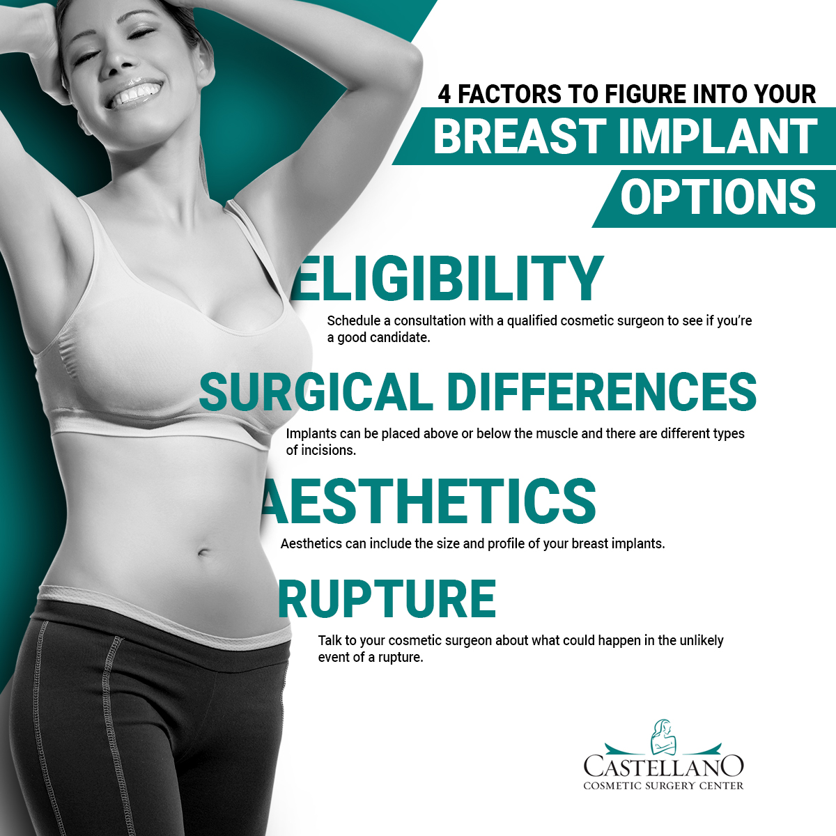 4 Factors to Figure into Your Breast Implant Options [Infographic] img 1